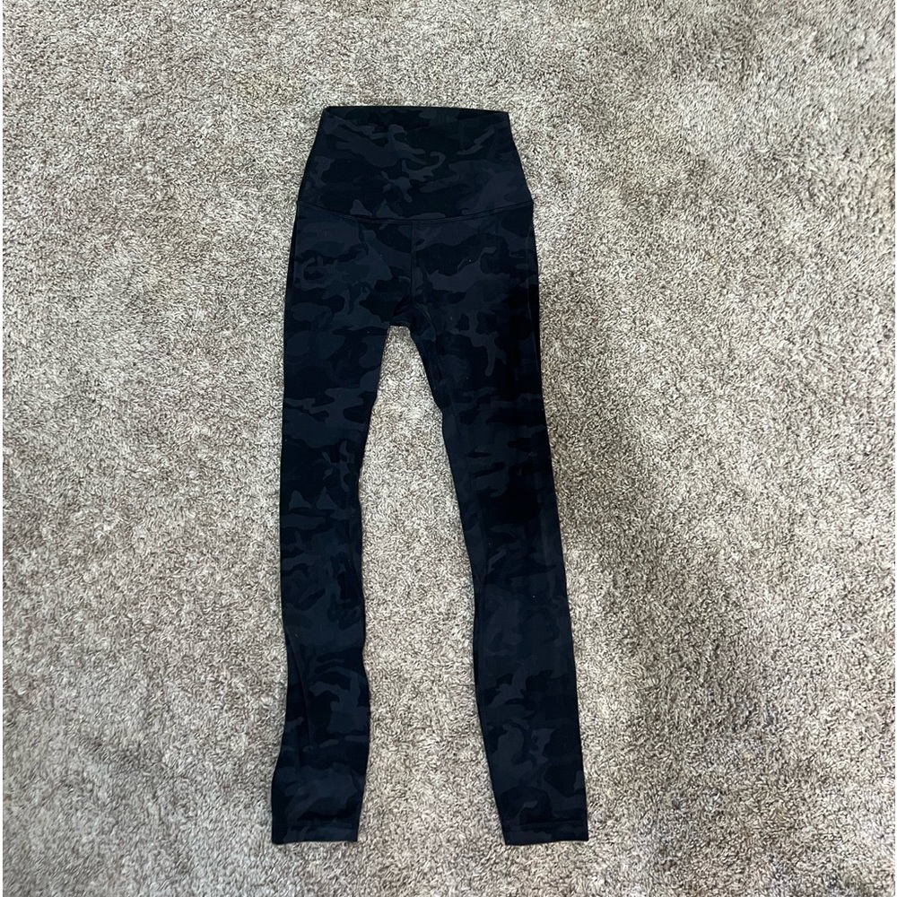 camo lululemon align leggings size 2 28”